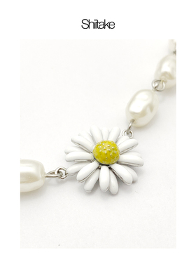 shiitake诗塔克设计师耳骨夹珍珠