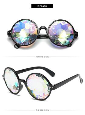 Fun Kaleidoscope glasses Dream sunglasses Mosaic glasses par