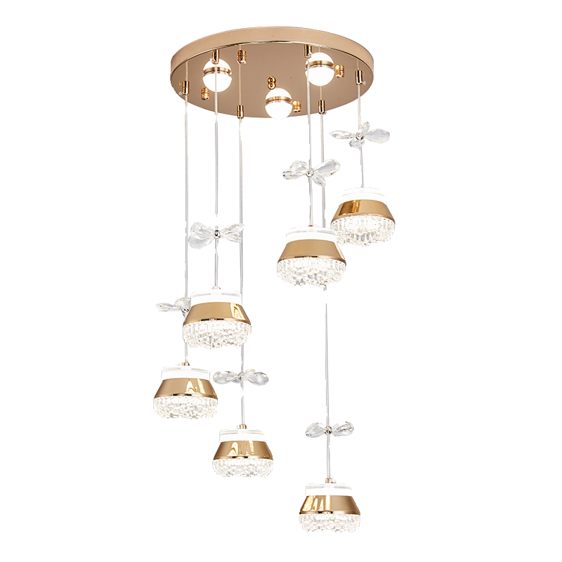 超亮餐厅灯吊灯LED现代简约轻奢中山灯具圆盘餐桌灯楼梯吧台饭厅S,淘宝优惠券,粉丝福利购,淘宝优惠卷
