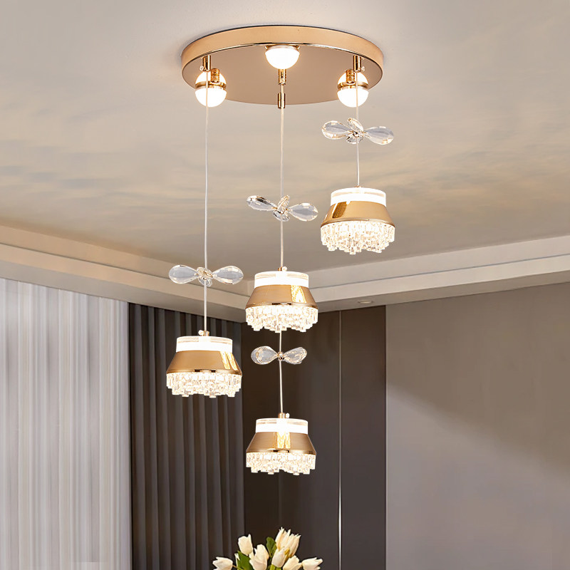 超亮餐厅灯吊灯LED现代简约轻奢中山灯具圆盘餐桌灯楼梯吧台饭厅S,淘宝优惠券,粉丝福利购,淘宝优惠卷