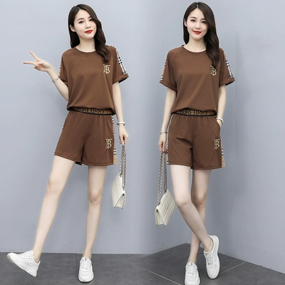 Летние модные шорты для отдыха, комплект, свободный крой, с вышивкой, подходит для подростков