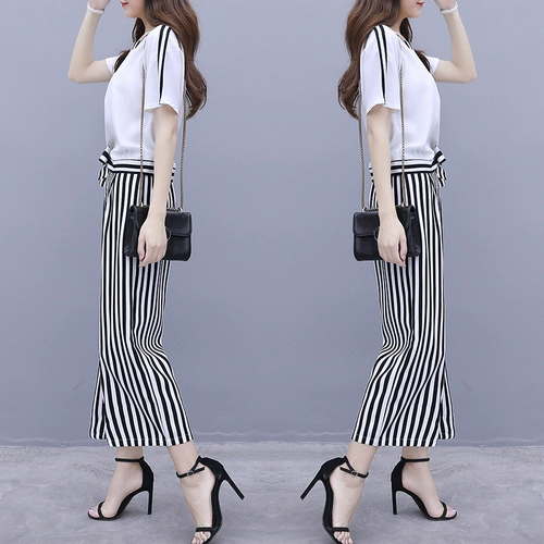 Летний весенний шифоновый комплект, коллекция 2023, в западном стиле