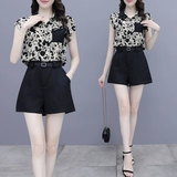 Летний шифоновый комплект, коллекция 2023, городской стиль, яркий броский стиль, в западном стиле, подходит для подростков