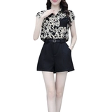 Летний шифоновый комплект, коллекция 2023, городской стиль, яркий броский стиль, в западном стиле, подходит для подростков