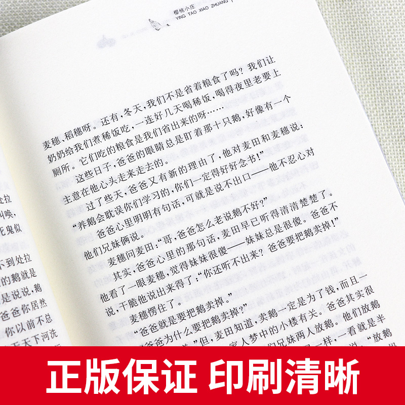 【广州发货】樱桃小庄正版 2021年寒假读一本好书 曹文轩系列儿童文学草房子青铜葵花青少年版三四五年级小学生课外书必读阅读书籍 - 图2