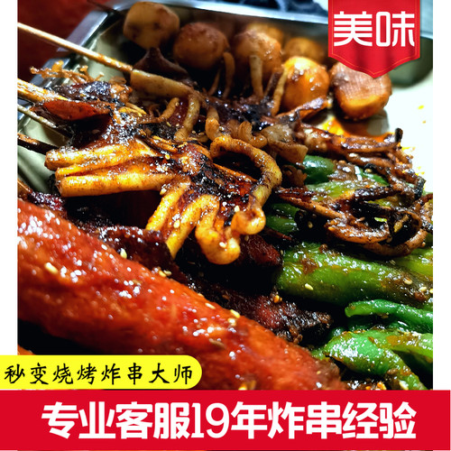 商摊用油炸串串拌饭卷饼鱿鱼网红调料批大众孜然口味炸串料500g包 - 图2