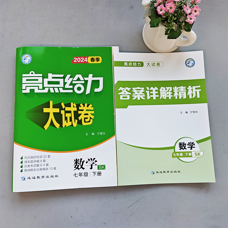 现货新版 2024春亮点给力大试卷七年级下册数学苏教版江苏版初一7七年级下册同步课时训练习册单元期末分类复习各地全程测评试卷-图0