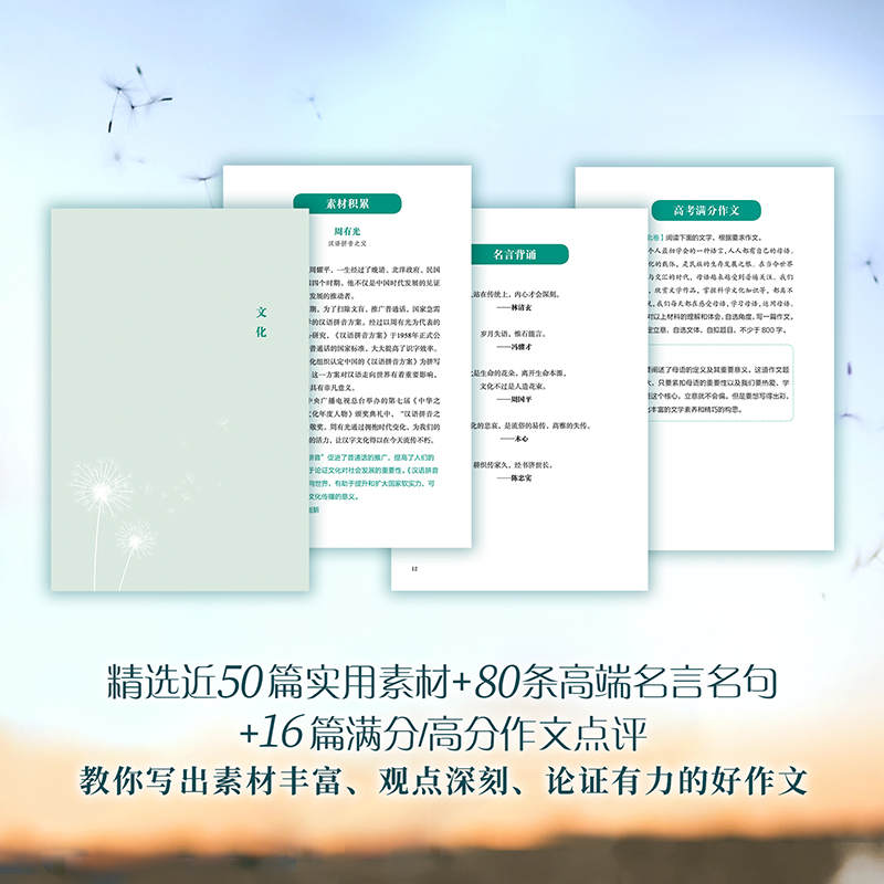 现货 备考2024谢欣然高中语文超好用的作文素材高中高考语文作文素材高一二三高中议论文人物热点时事记叙文写作大全作文素材高考 - 图3