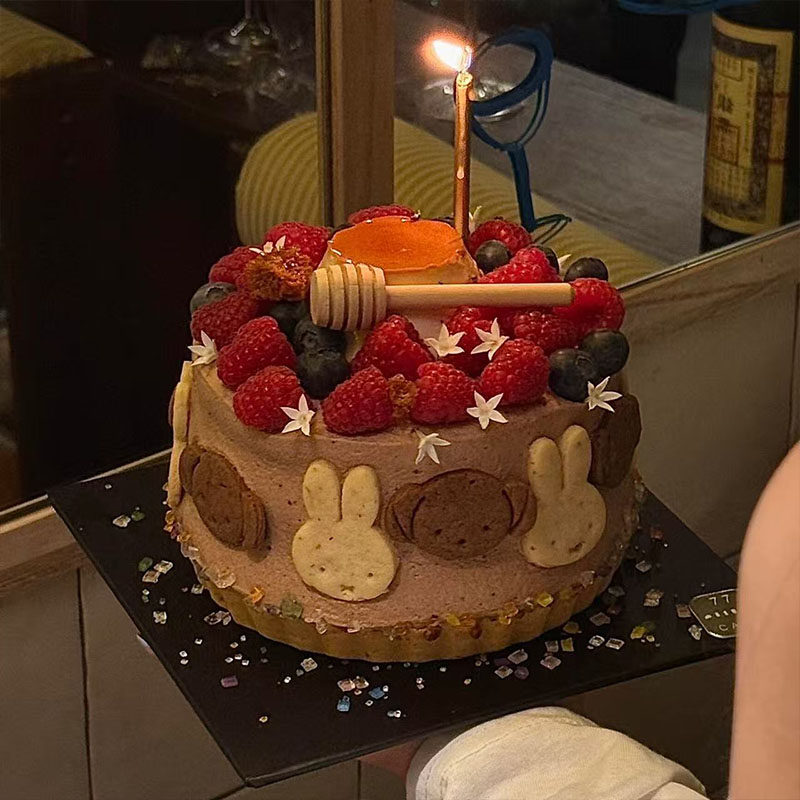 秋季治愈系蜂蜜巧克力布丁塔蛋糕装饰蜂蜜搅拌棍熊兔饼干装扮配件,淘宝优惠券,粉丝福利购,淘宝优惠卷