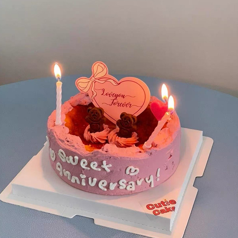 2026网红情人节爱心小熊饼干蛋糕装饰蝴蝶结爱心love卡片装扮插件,淘宝优惠券,粉丝福利购,淘宝优惠卷