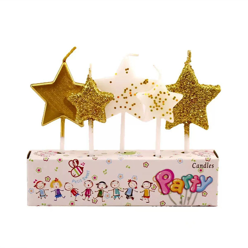 韩系ins氛围感闪粉银色金色五角星蜡烛蛋糕装饰女神生日装扮插件,淘宝优惠券,粉丝福利购,淘宝优惠卷