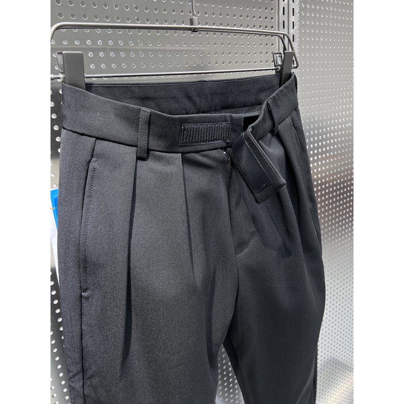 春秋魔术贴束脚裤男秋冬九分休闲西裤搭配马丁靴的裤子痞帅哈伦裤,淘宝优惠券,粉丝福利购,淘宝优惠卷