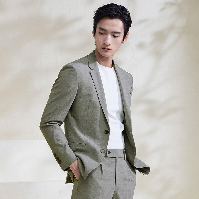 报喜鸟春季新款轻正装商务休闲草坪婚礼羊毛西装外套新郎宴会西服,淘宝优惠券,粉丝福利购,淘宝优惠卷