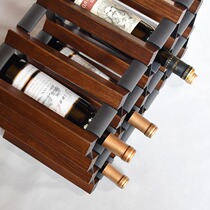 Solid Wood Walnuts Wood Color Pane Containing Wine Kilo Wine Cabinet Swing Piece Wine Grid Show Rack Red Wine Rack