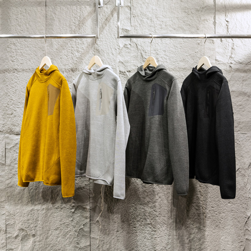 柜2K4~高端春季针织一体绒男连帽运动休闲卫衣春季休闲百搭套头衫,淘宝优惠券,粉丝福利购,淘宝优惠卷