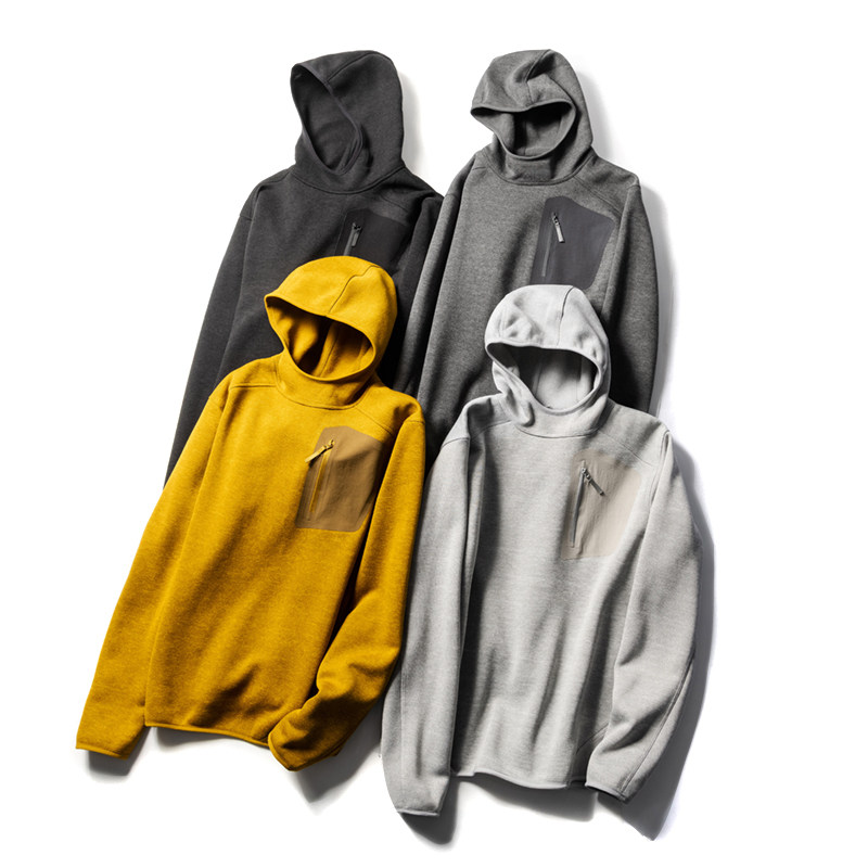 柜2K4~高端春季针织一体绒男连帽运动休闲卫衣春季休闲百搭套头衫,淘宝优惠券,粉丝福利购,淘宝优惠卷