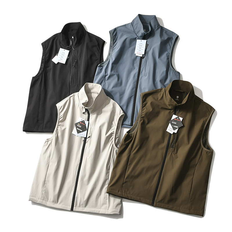 通勤简约2025年春季男女情侣款户外防风立领机能时尚休闲背心马甲,淘宝优惠券,粉丝福利购,淘宝优惠卷