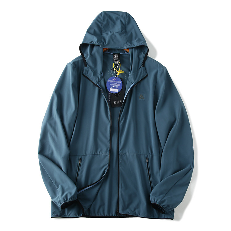 意式轻奢剪刀UPF50+户外男女高弹力凉感亲肤连帽防晒衣皮肤衣外套 - 图3