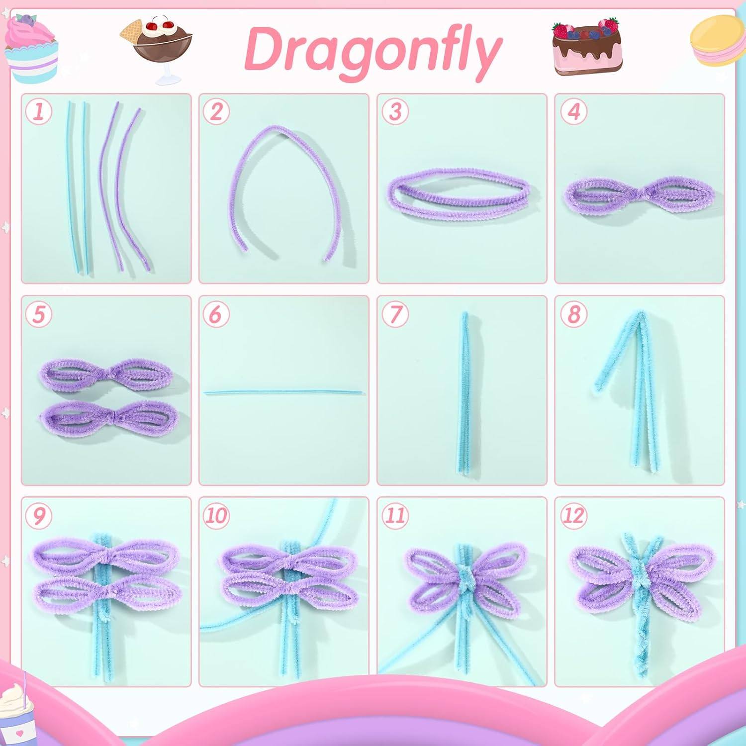 700Pc Pipe DIY Cleaners for Craft Flower Pipe Colored Fluffy,淘宝优惠券,粉丝福利购,淘宝优惠卷