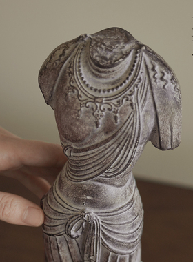 复古东方维纳斯残身佛树脂摆件