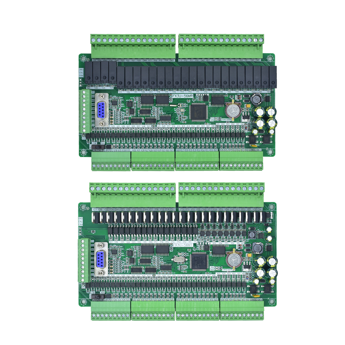 plc可编程控制器FX3U-56MR/MT-6AD2DA国产plc工控板高速计数脉冲-图0