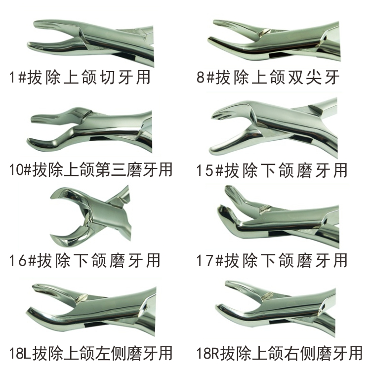 上海伟荣牙科拔牙钳成人拔牙钳子牙钳残根口腔微创星齿牙钳器械 - 图1