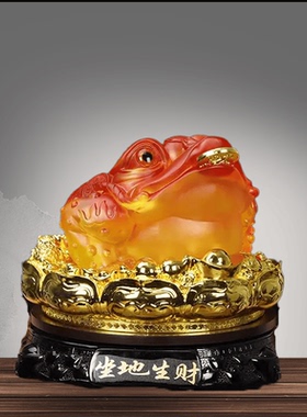 招财金蝉大号前台工艺品