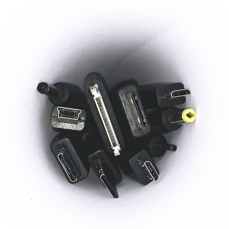 USB一拖十手机万能充电线器多功能圆头10合1充电线老电源线多用途