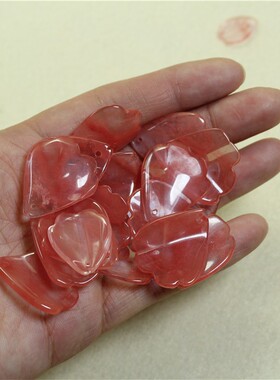 2026玉簪花diy琉璃花瓣 西瓜牡丹花瓣古风发簪步摇汉服头饰发饰材
