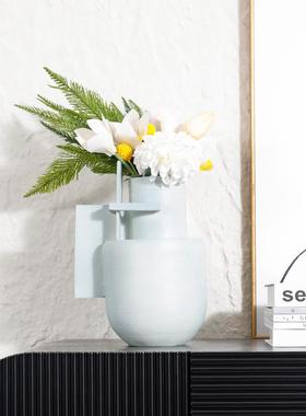 2026创意家居用品干花花瓶树脂工艺品现代简约客厅餐桌花器装饰品