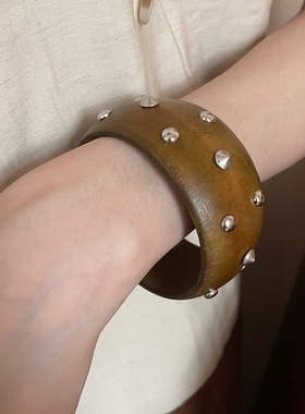 HI6迪丽热巴同款不规则缺口开口手镯轻奢感手环个性时尚夸张手饰