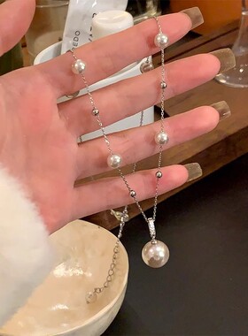 心动的信号梁潇雨沙玥儿同款珍珠项链优雅气质百搭锁骨链轻奢项饰