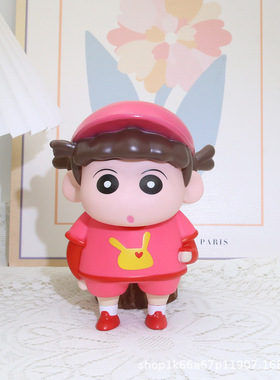 蜡笔小新棒球妮妮可爱手办摆件