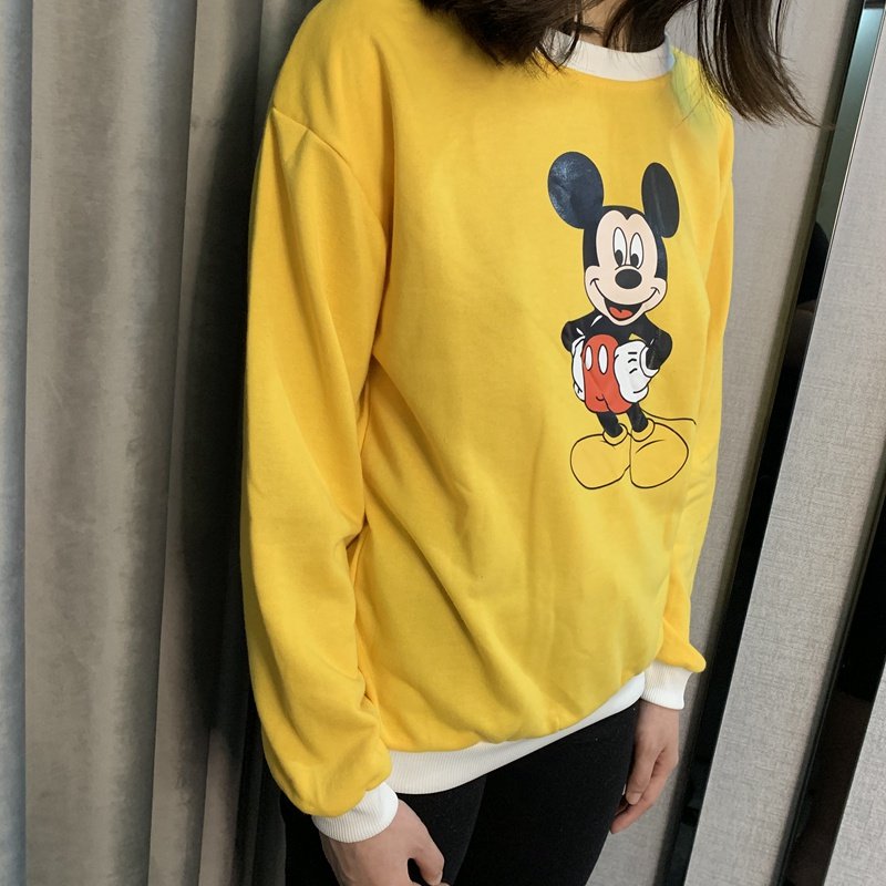 颖宝同款2020秋装学生新品毛圈卫衣 传情豆卫衣/绒衫