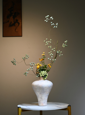 复古禅意陶瓷花瓶客厅玄关摆件