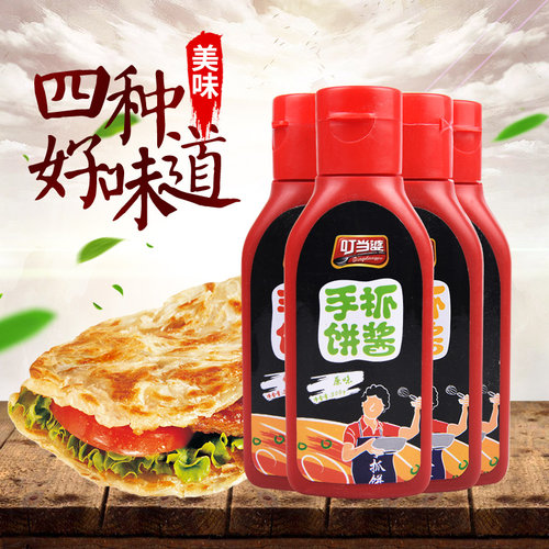 叮当婆手抓饼专用酱料商用鸡蛋灌饼酱料卷饼配料家用甜面酱甜辣酱 - 图0