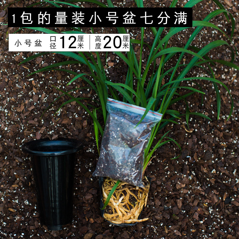 兰花专用植料土营养土蝴蝶兰文心兰秋石斛六合一透气高端绿植树皮-图2