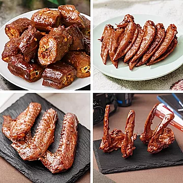 下拉淘金币拍【6盒】周黑鸭锁鲜卤味组合装[10元优惠券]-寻折猪