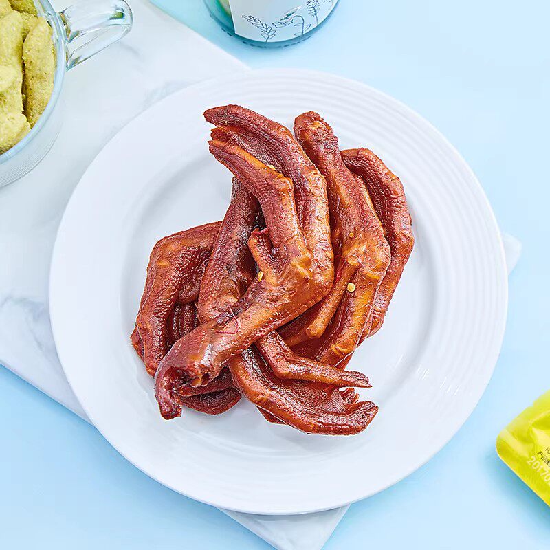 【周黑鸭旗舰店官网】锁鲜卤鸭锁骨鸭翅 宵夜充饥零食肉食 甜辣