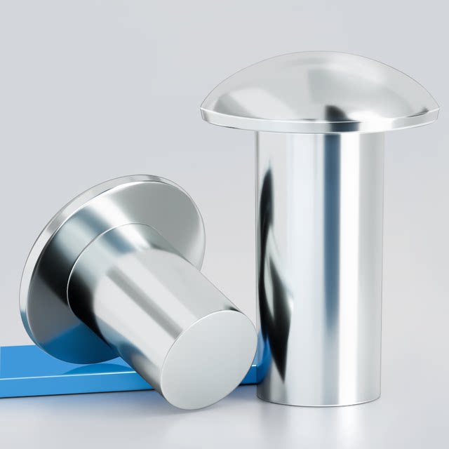 Galvanized semi-circular head solid rivet weighing pounds