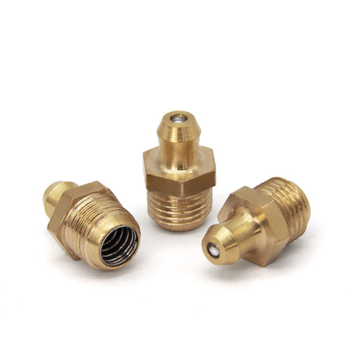 黄油嘴铜油嘴头油杯油咀油枪注油嘴黄油枪头挖机铜直弯油嘴M4-M20 - 图3