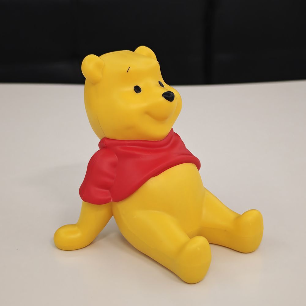 可爱手机支架手办动漫公仔模型懒人动漫风维尼熊卧室房间摆件桌面 - 图0