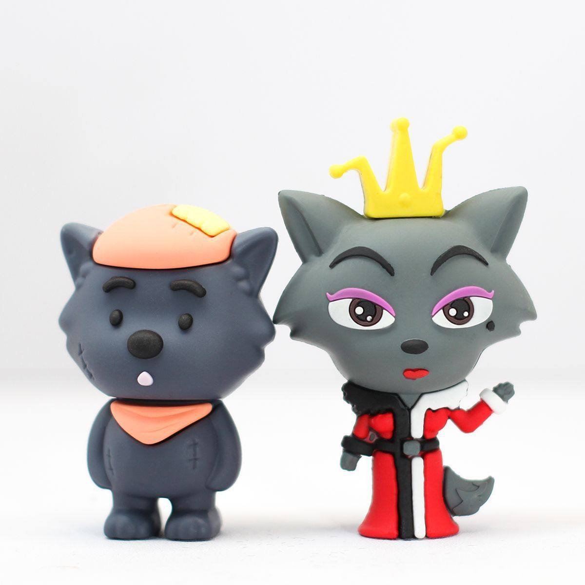 呆呆灰太狼红太狼手办公仔桌面摆件可爱创意玩偶装饰送礼物男女,淘宝优惠券,粉丝福利购,淘宝优惠卷