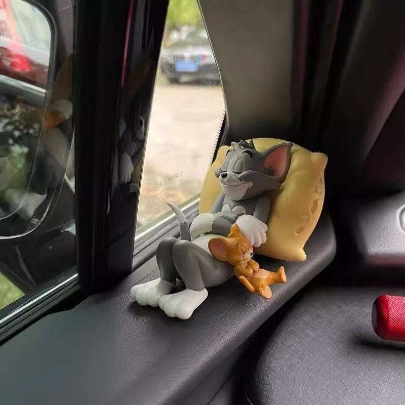 猫和老鼠汤姆杰瑞汽车载摆件车内装饰品可爱书桌面手办玩偶小摆件,淘宝优惠券,粉丝福利购,淘宝优惠卷