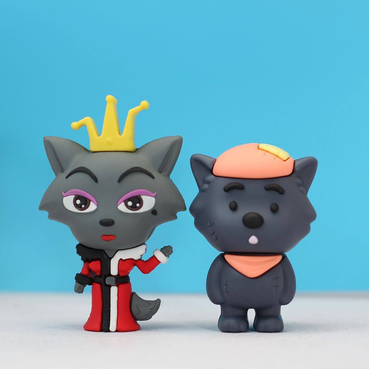 呆呆灰太狼红太狼手办公仔桌面摆件可爱创意玩偶装饰送礼物男女,淘宝优惠券,粉丝福利购,淘宝优惠卷