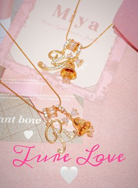 Love Actually~真爱至上 圣诞字母项链定制 圣诞礼物