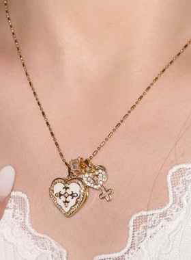 Forever 记忆永恒～ 爱心彩色钥匙相册项链 闺蜜礼物