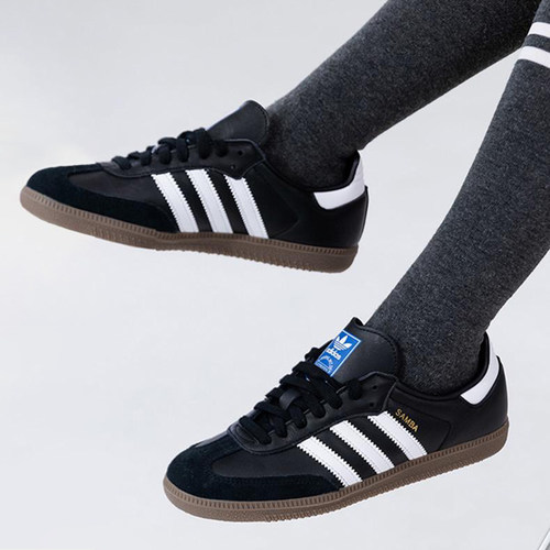 Adidas阿迪达斯三叶草男女鞋新款SAMBA OG休闲鞋板鞋德训鞋B75807 - 图3