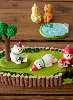 日式风摄影道具栅栏公园小摆件