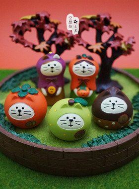 卡通风萌物秋收红薯文鸟柿柿如意